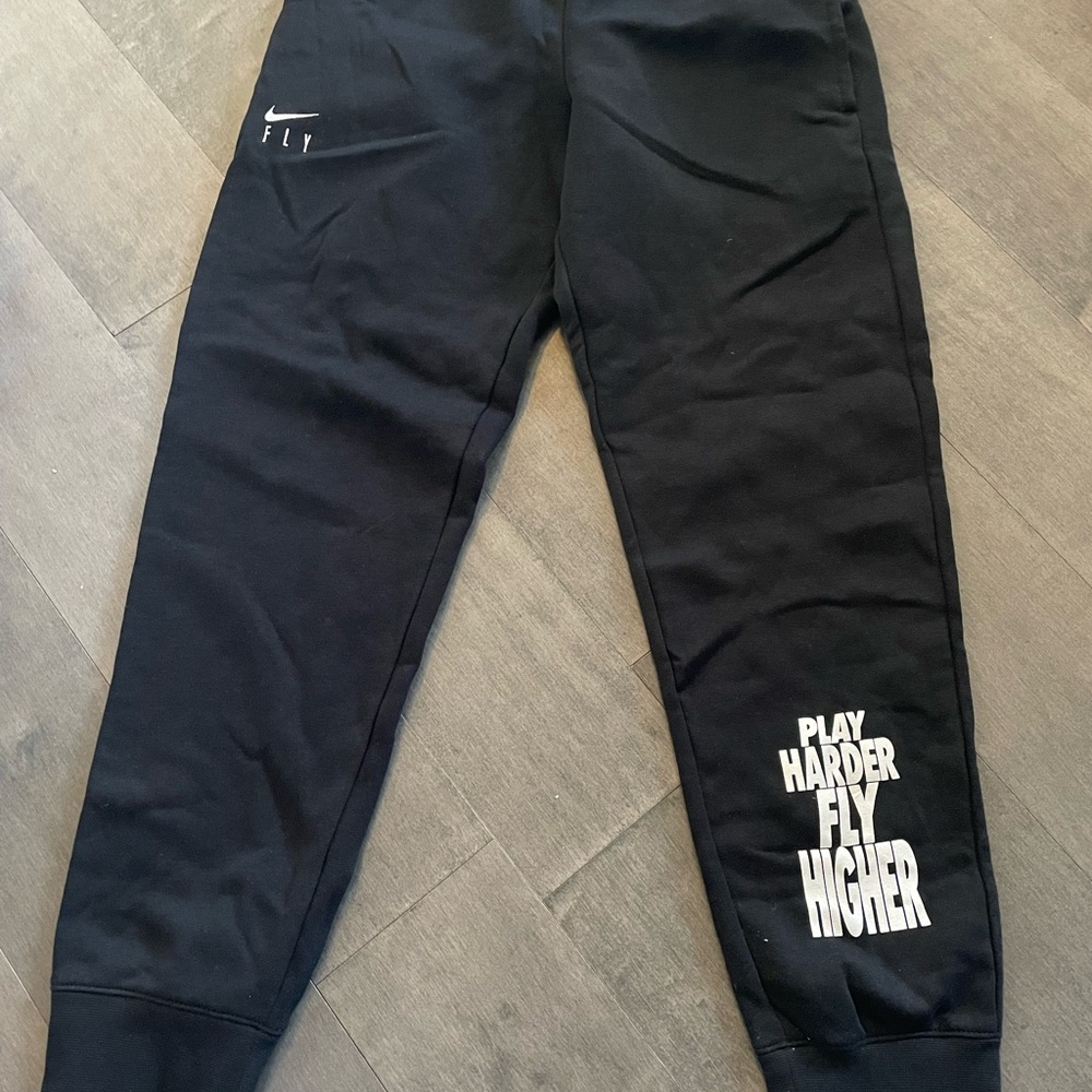 Kids Black Nike Fly Play Harder sweatpants size L